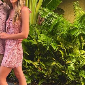 Pink lily summer dress